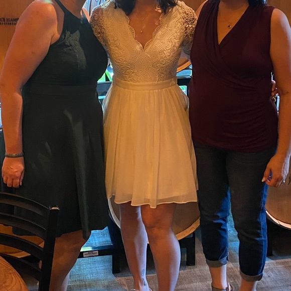 Lulus white skater dress - Picture 3 of 3